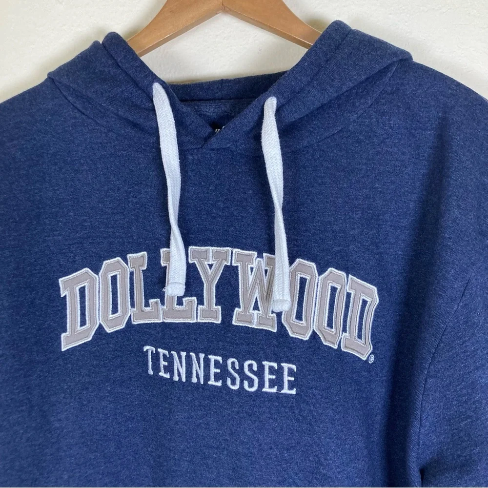 Dollywood Tennessee Hoodie Mens 2XL Blue Graphic Pullover Sweatshirt